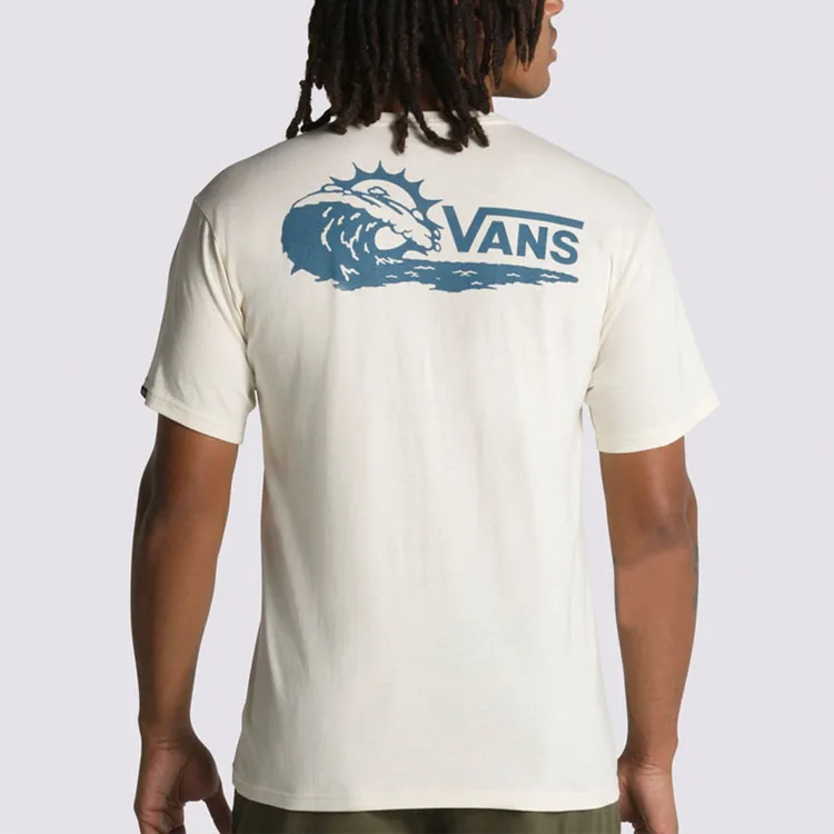 Vans T Shirts Unisex Cream White-3