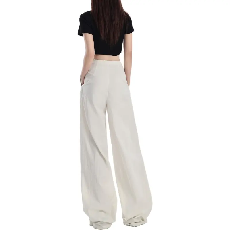 Wen Shan Casual Pants Women's Cream Apricot-1