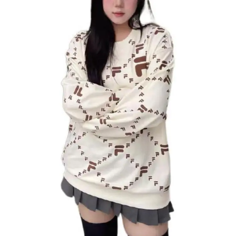 FILA FUSION FOB Sweatshirt Unisex Antique Style White-2