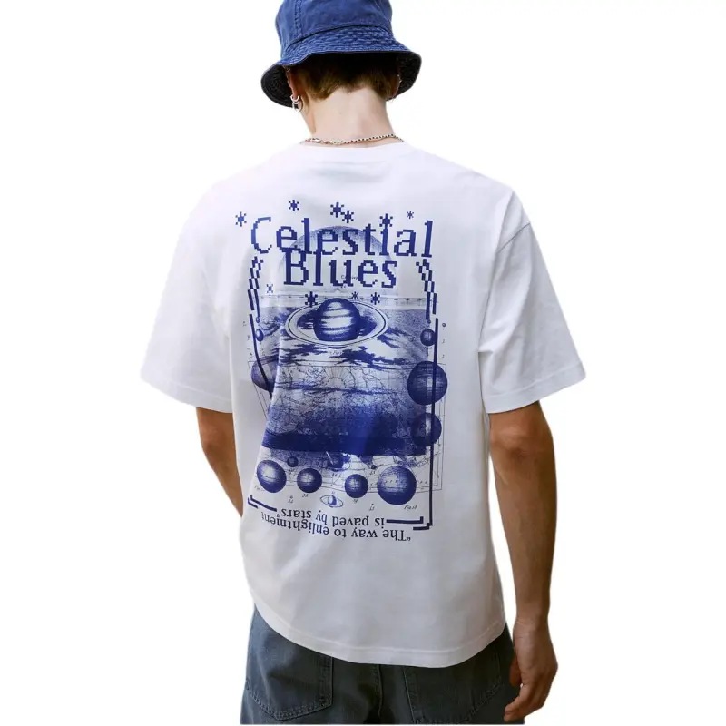H&M T Shirts Men White-3