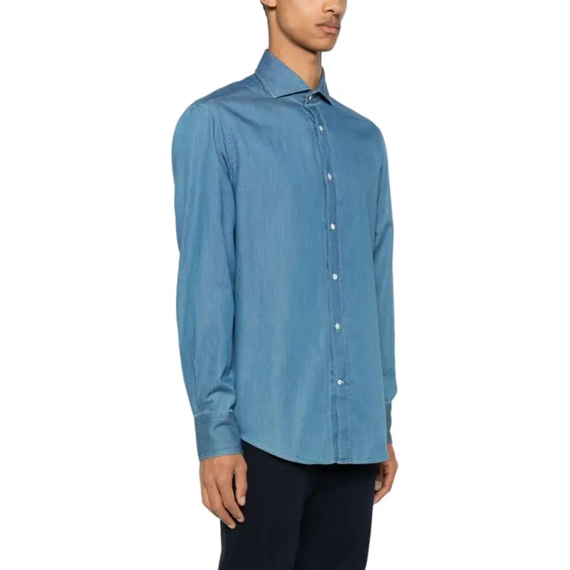 Brunello Cucinelli Buttoned Long Sleeved Shirt-1