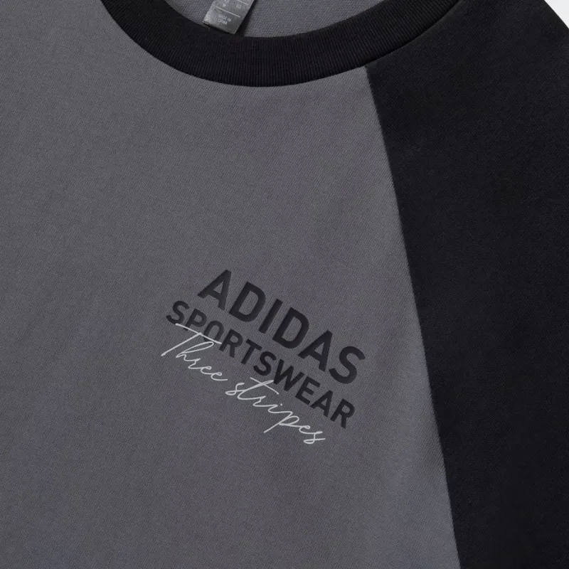 Adidas T Shirt Unisex Dark Gray/Black-4