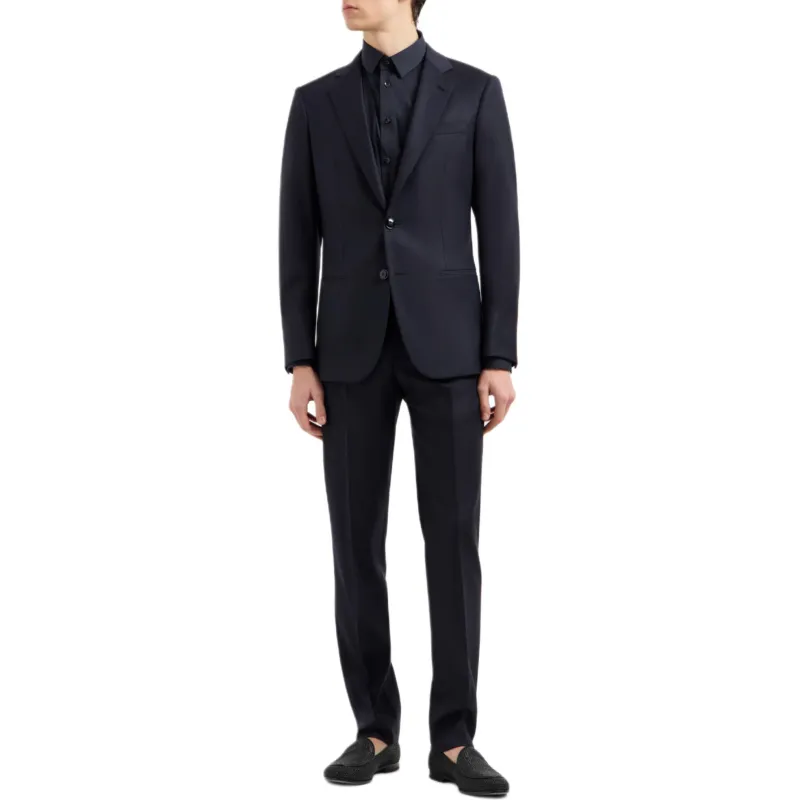 GIORGIO ARMANI Slim fit Shirt In Cotton Poplin-1