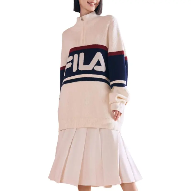 FILA Sweater Unisex Cloud White-2