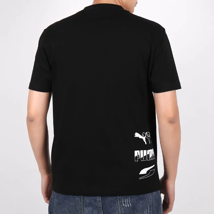 PUMA Rebel T Shirts Men Black-2