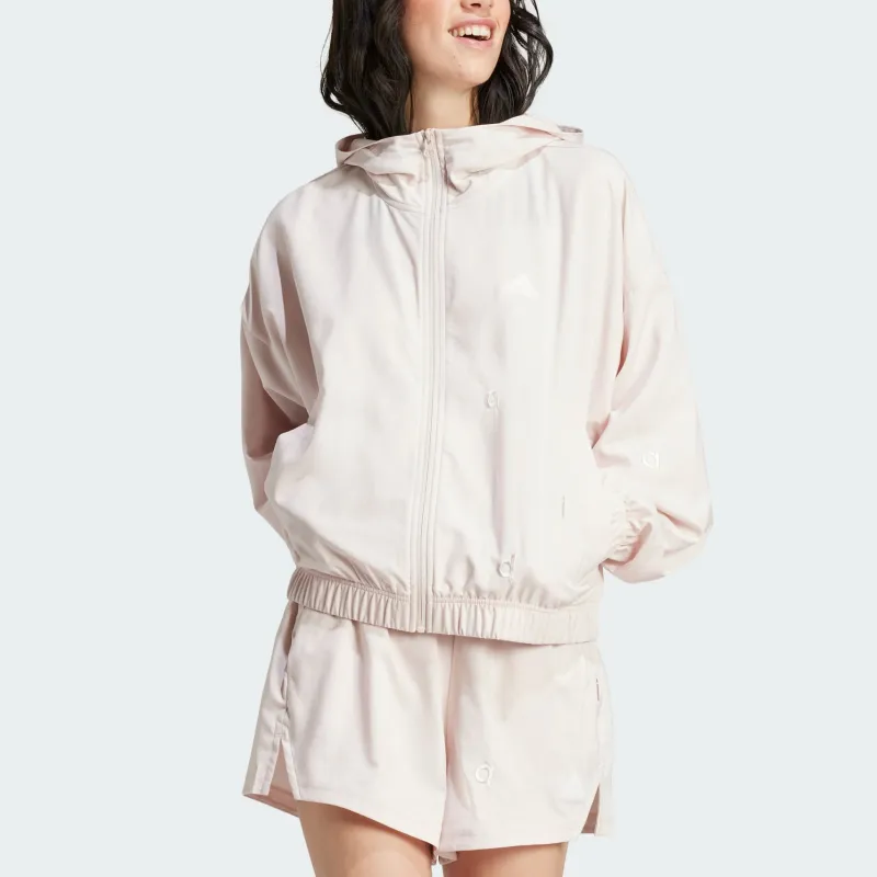 Adidas W BLUV Q2 Jackets Coats Women's Lubricant Light Purple-1