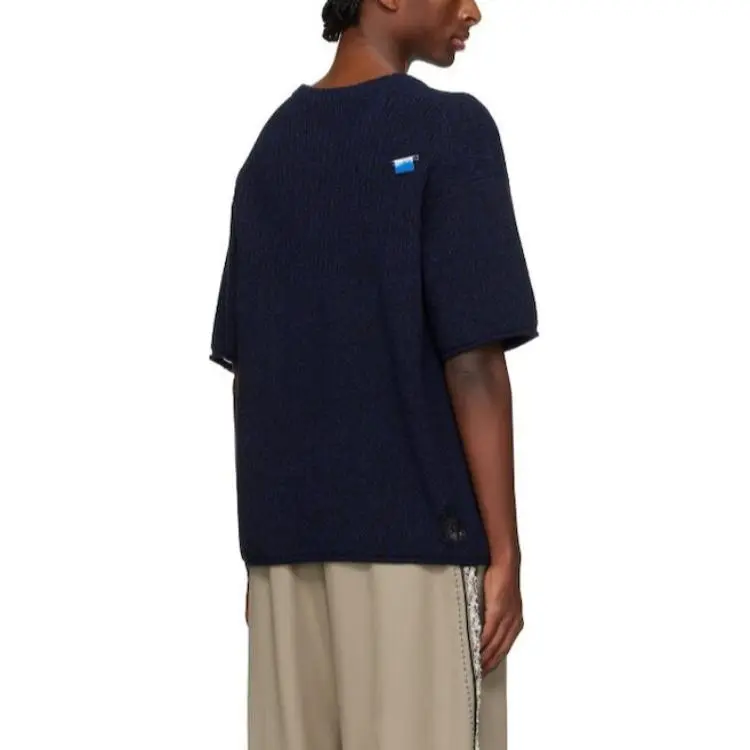 ADER ERROR Distressed Ribbed Top-1