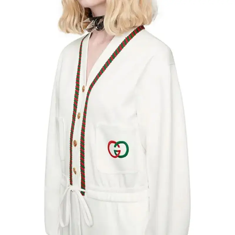 GUCCI Long Sleeved Dresses Women's White-1