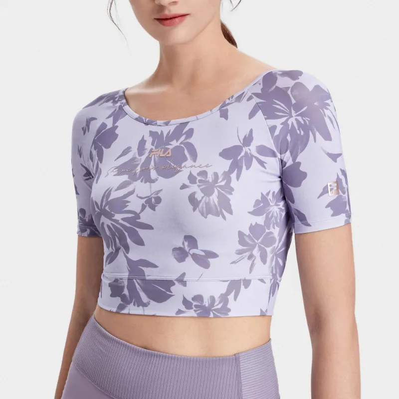 FILA Crop Tops Women's All Over Print-3