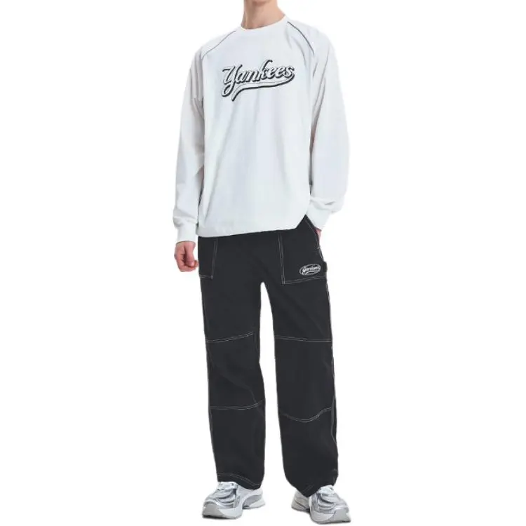 MLB New York Yankees Sweatshirts Men White-3