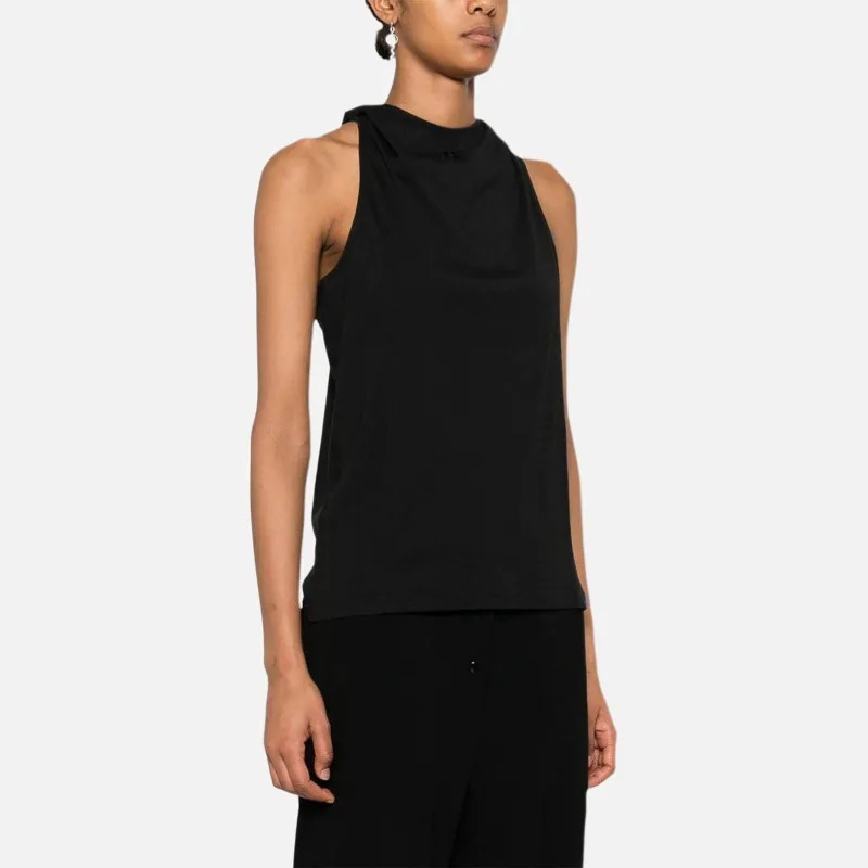 COURREGES Logo Embroidered Tank Top-2