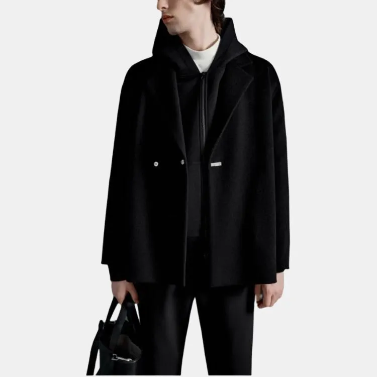 PEACEBIRD MEN Coats Men's Black-2