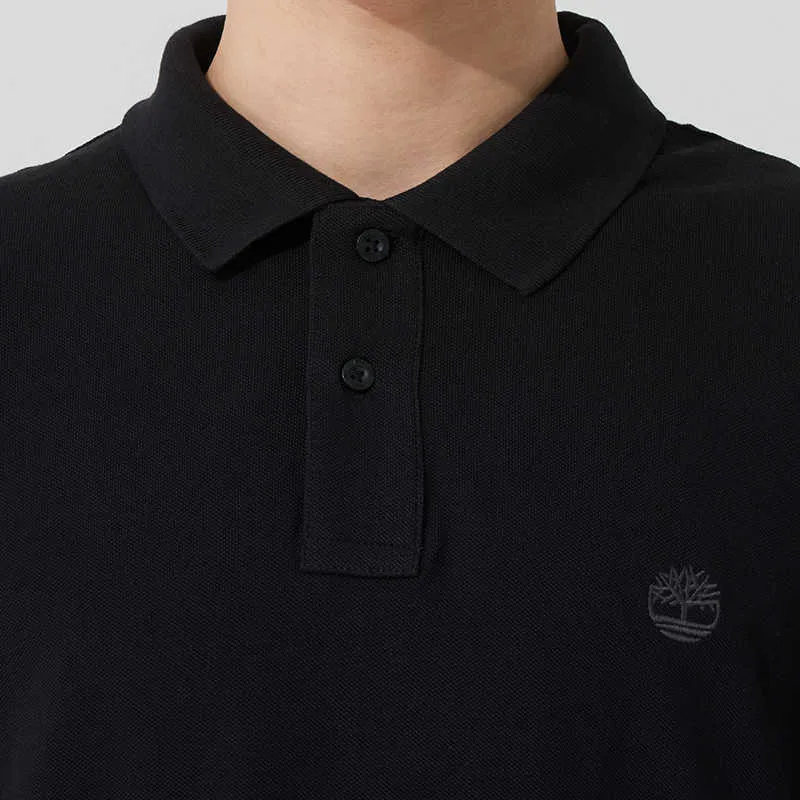 Timberland SS25 Polo Shirt Men's Black-4