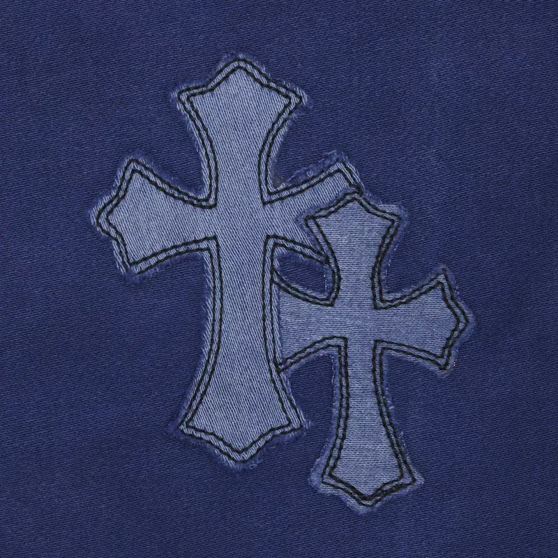 Chrome Hearts Jeans Men Blue-4