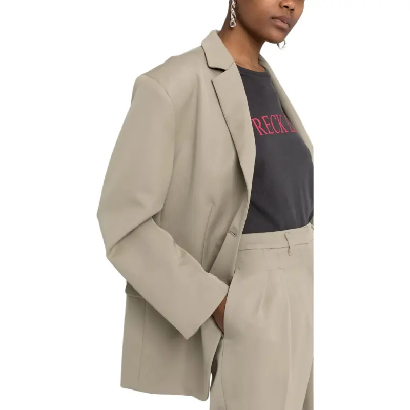 Anine Bing Quinn Wool Oversize Blazer-4