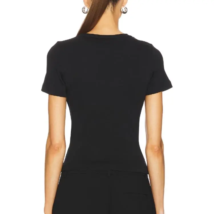 A.L.C. Paloma Ribbed Cotton T shirt-1