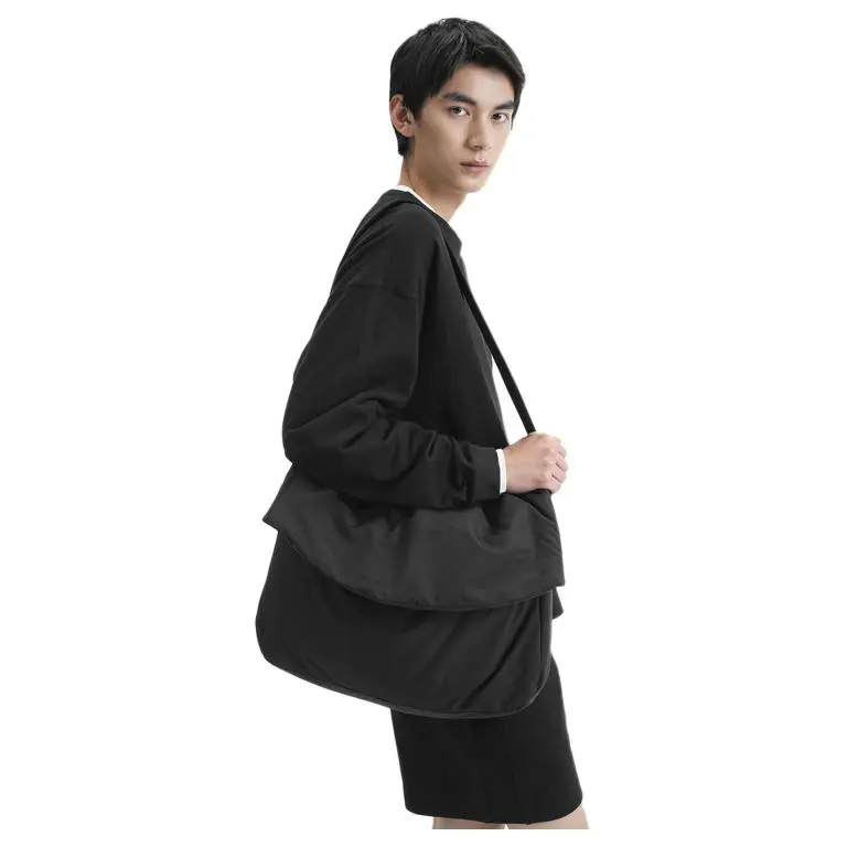 Nice Rice Fabric Messenger Bag, Crossbody Bag, Shoulder Bag Medium Size Unisex Multicolor-8