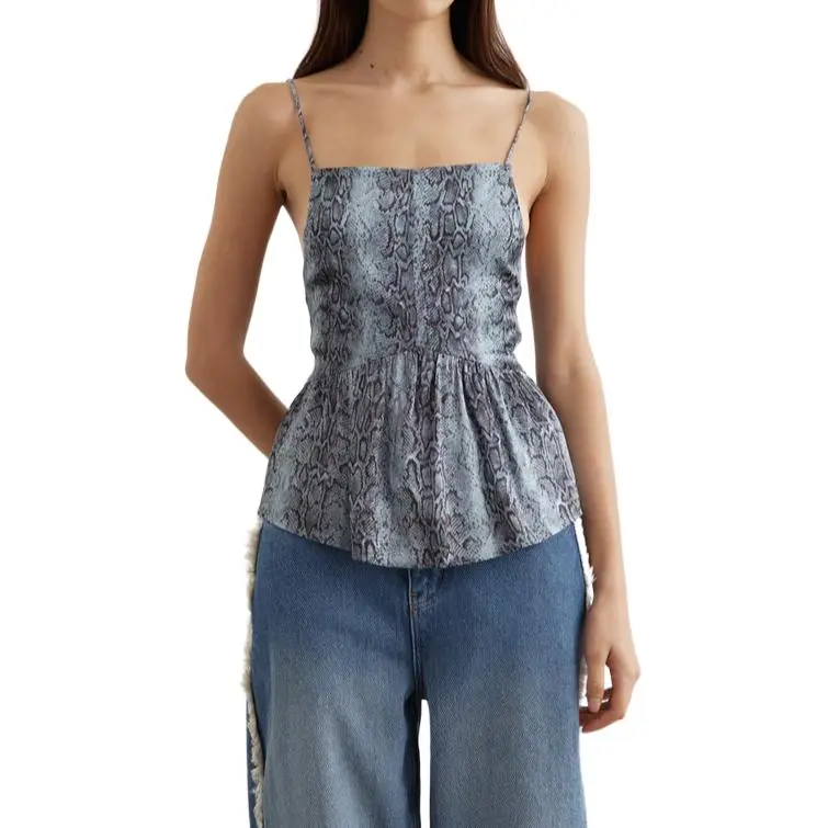 GANNI Camisole Women's Sky Blue-1