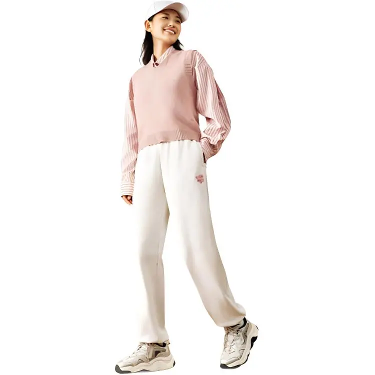 Anta Life Collection Casual Pants Women's BC01 Gray Heather Gray-4