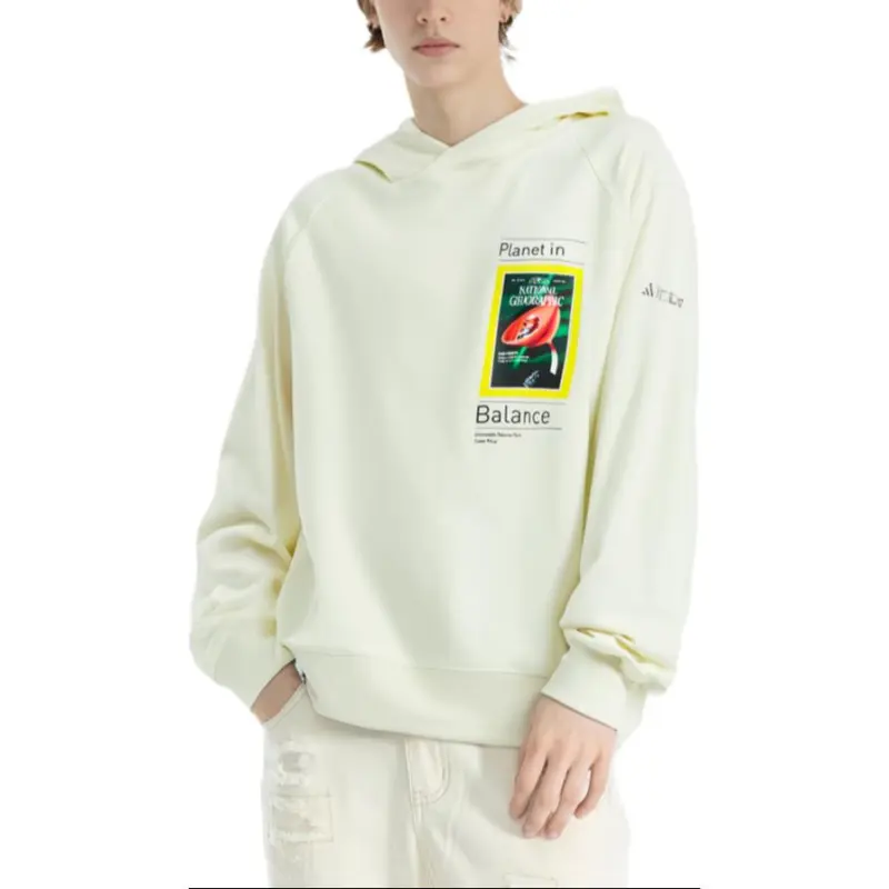 Adidas x NATIONAL GEOGRAPHIC Dwr Hoodie Sweatshirt Men's Ivory White-1
