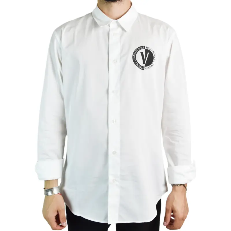 VERSACE JEANS COUTURE Shirts Men White-6