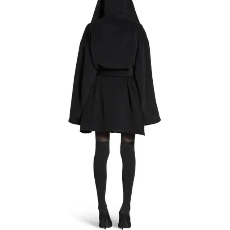 Balenciaga SS25 Jackets Coats Regular Fit Women's Black-3