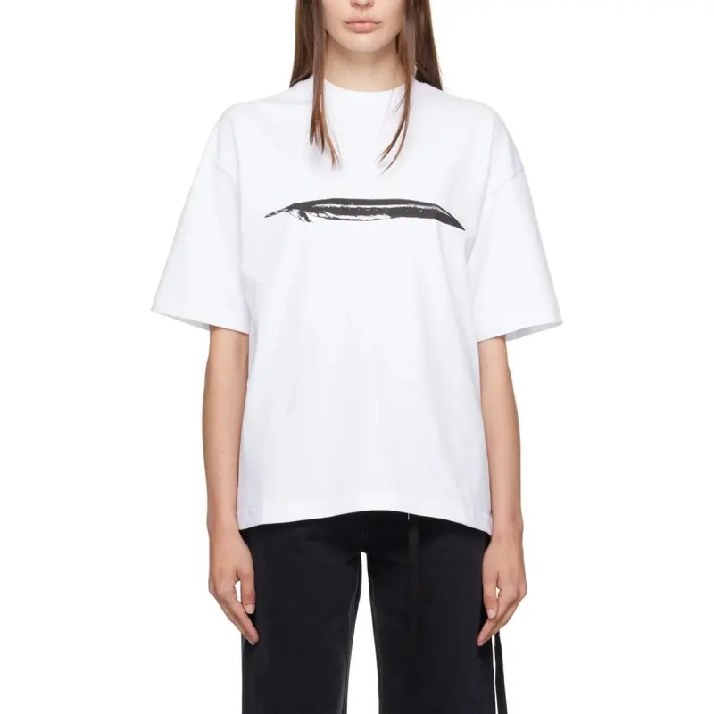 Ann Demeulemeester Motif Printed Crewneck T Shirt-3