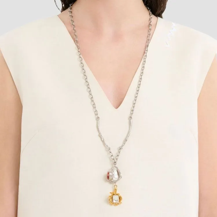 MARNI Pendant Chain Linked Necklace-2