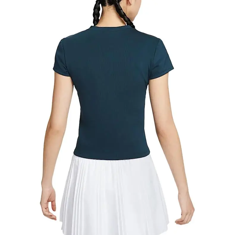 Nike Court AdvantageDri Fit T Shirt Women's Deep Sea Blue-2