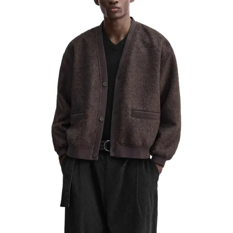ZARA Sweaters Men Brown-2