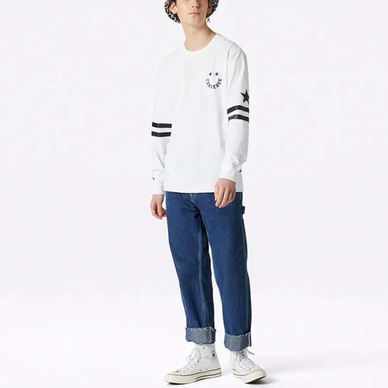Converse Twisted Varsity Cheerful T Shirt Men's White-2