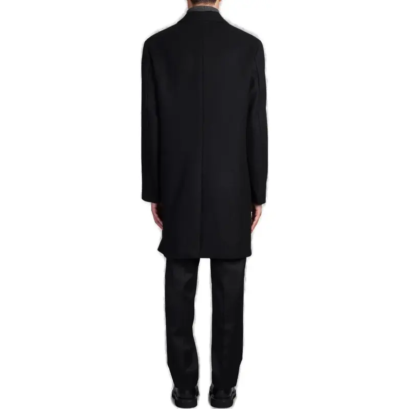 THEORY 3 Button Melton Topcoat-1