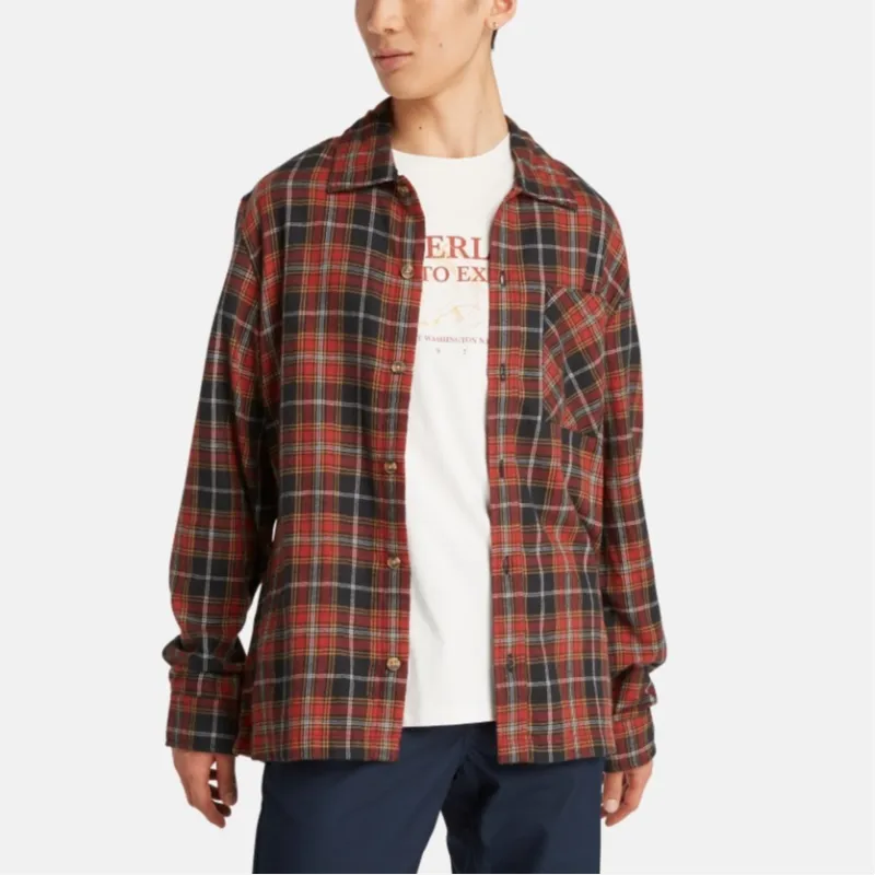 Timberland Shirt Men's Black Red-2