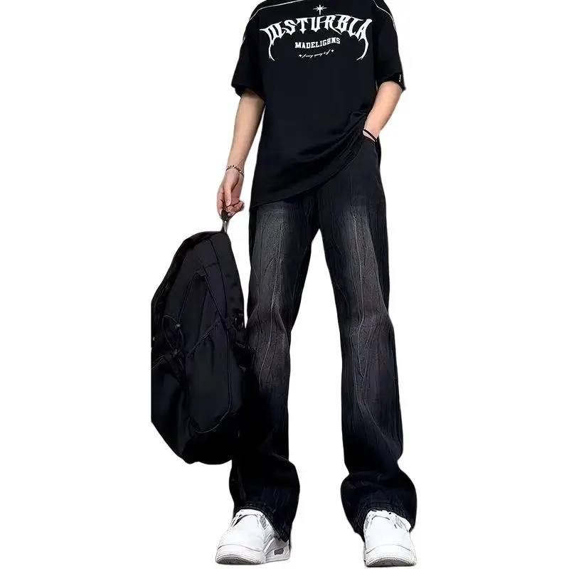 Concubine Zhu Jeans Unisex Black Gray-5
