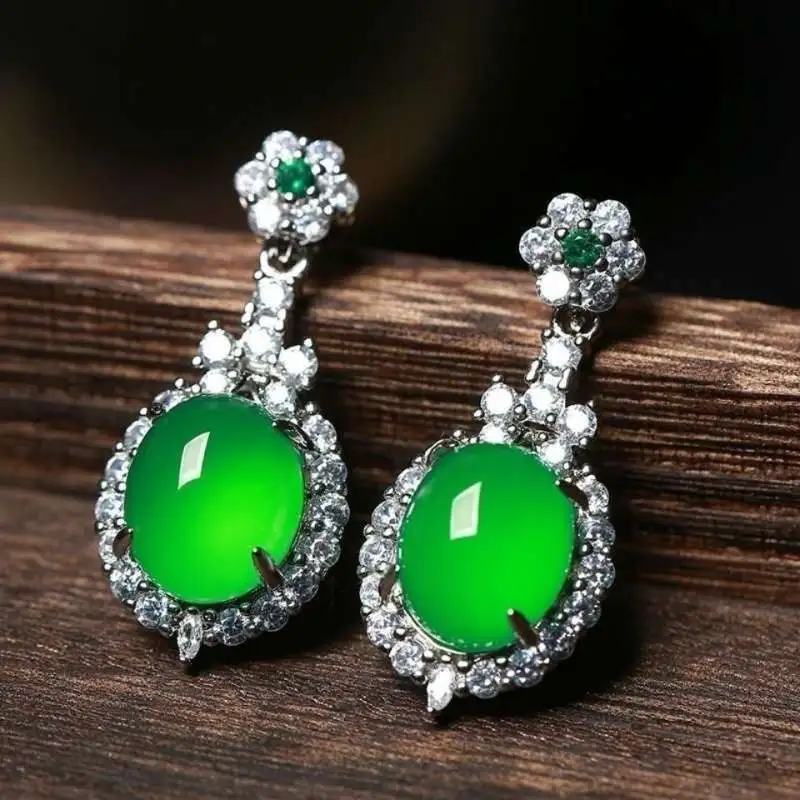 JUNWEN Chalcedony Earrings Unisex-2