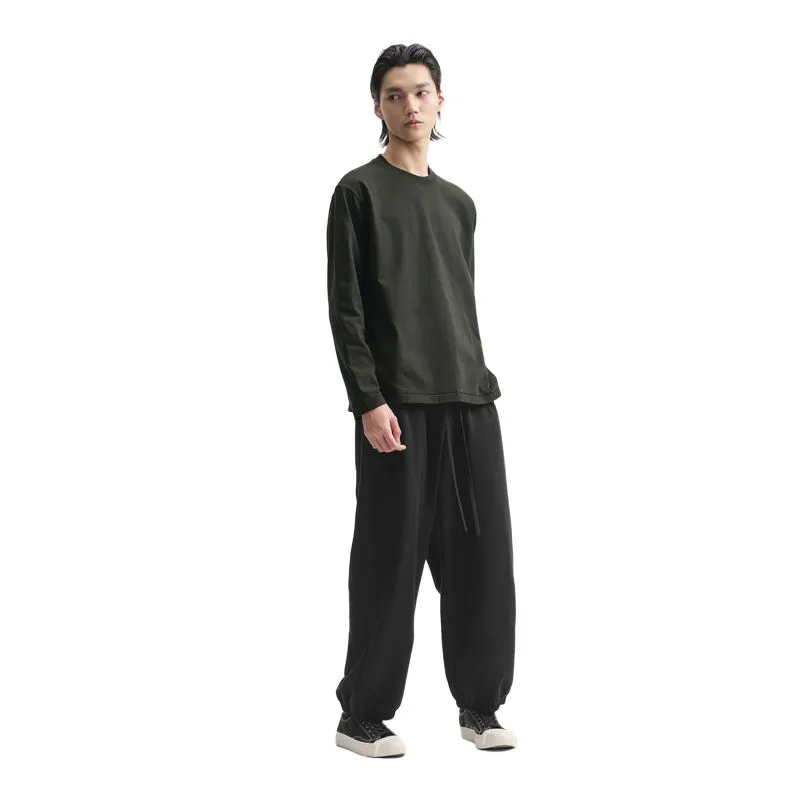 Nice Rice Knitted Sweatpants Men's Coal Black-3