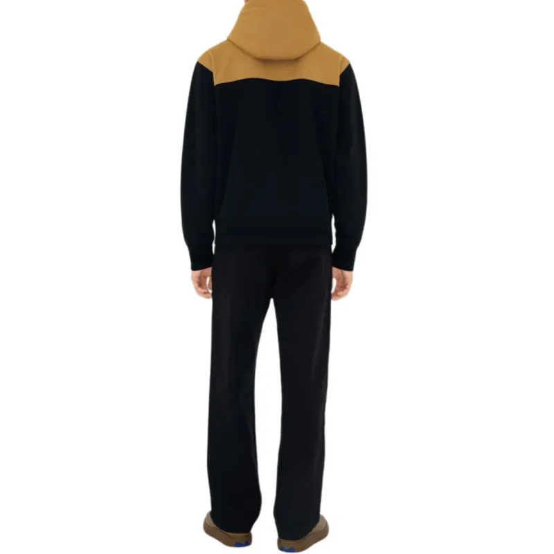 Burberry B Shield Jersey Zip Up Drawstring Hoodie-2