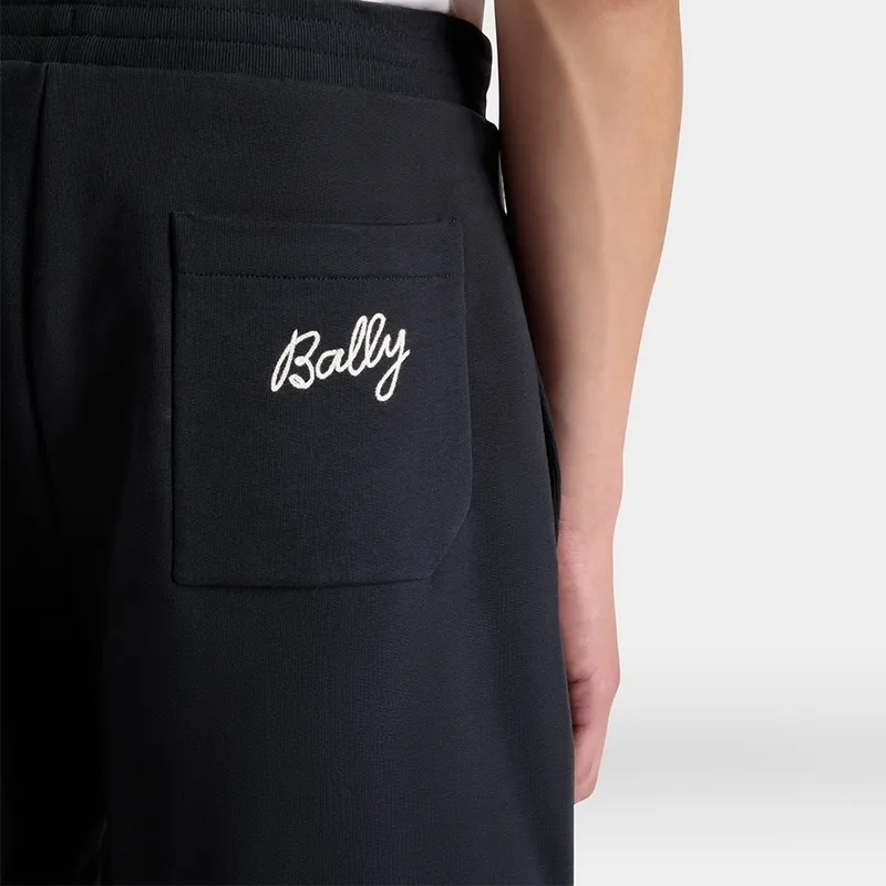BALLY Logo embroidered Organic Cotton Shorts-6