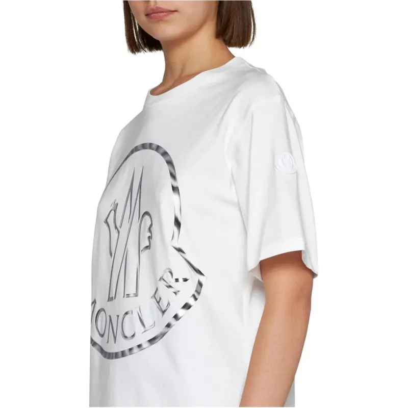 Moncler Logo Printed Crewneck T Shirt-4