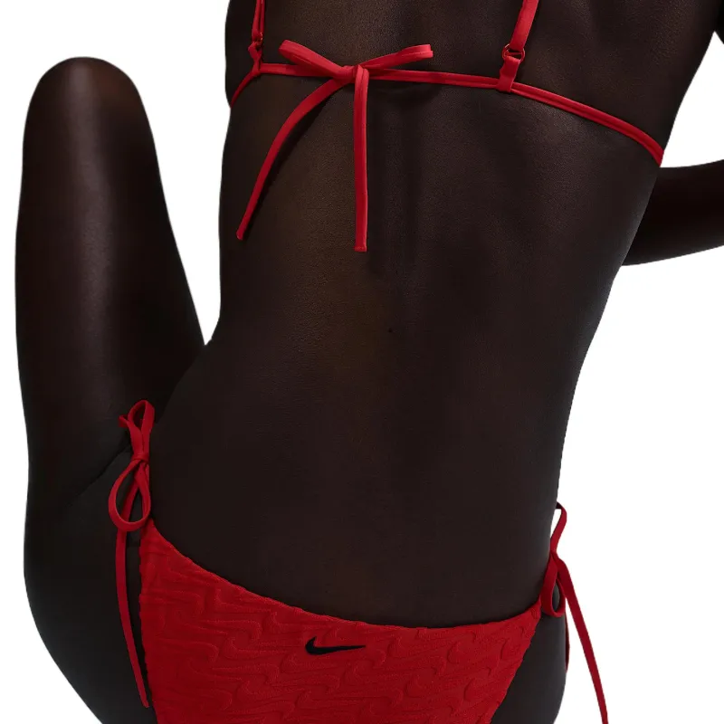 Nike Swim Swoosh Link Women's Terry Tie String Bikini Bottom-3