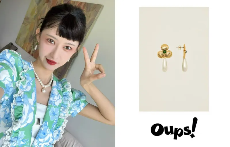Oups! Desert Mystery Collection Zircon Unique Elegant, Fashion Versatile Original Hoop Earrings Women's-3