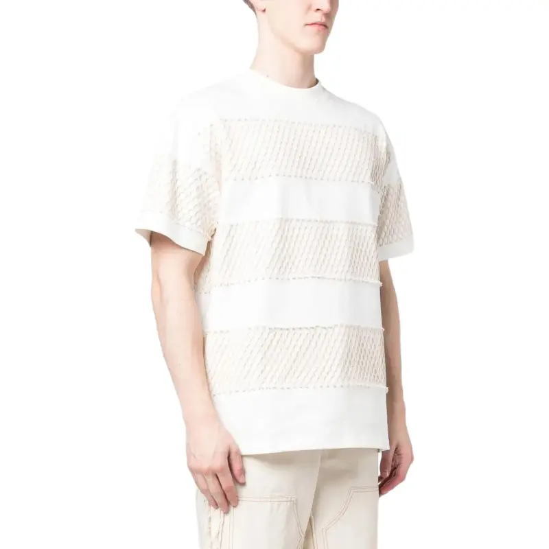 MSGM Panelled Crewneck T Shirt-3