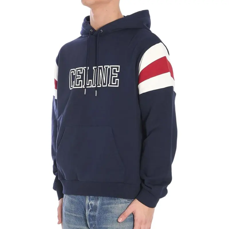 CELINE Logo Detail Hoodie-4