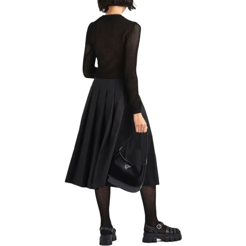 PRADA Casual Long Skirts Women's Black-2