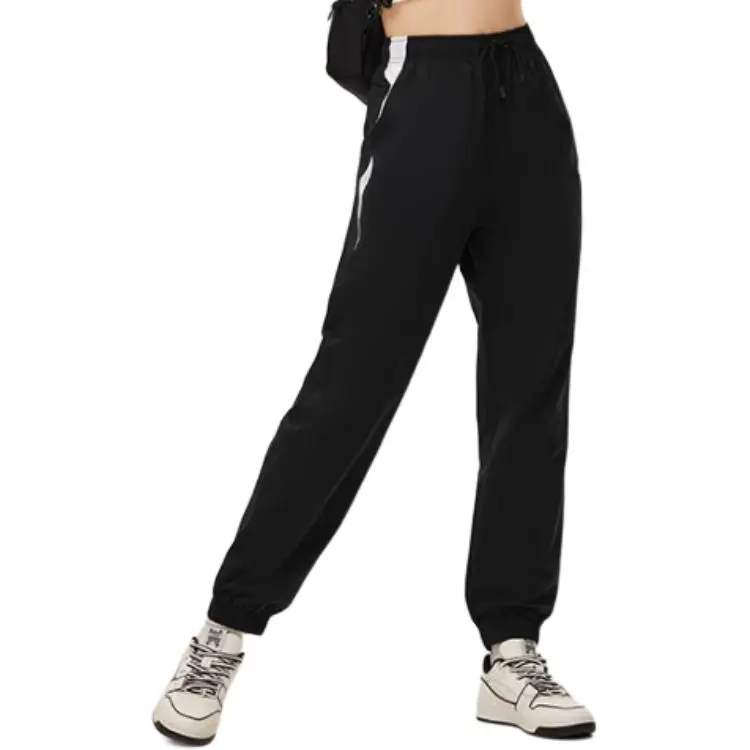 LiNing Sports Trend Series Knitted Sports Pants Women's Black-3