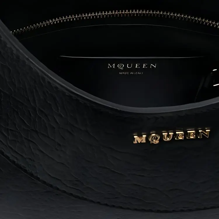 Alexander McQueen Calfskin Handbag Mini Women's Black-3