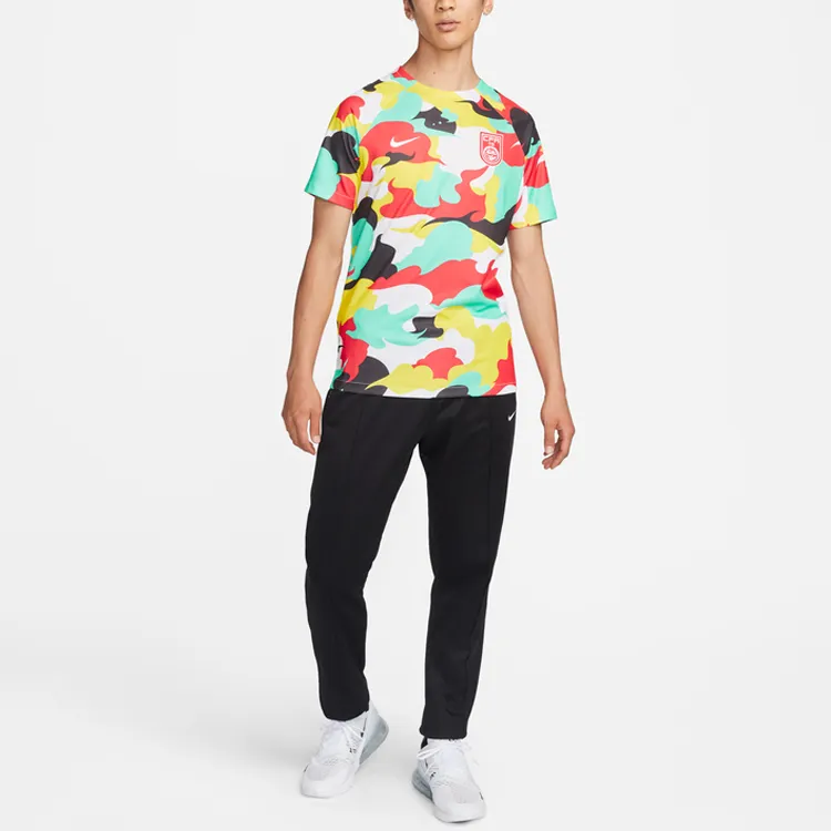 Nike Soccer Jerseys Men Azure Yellow-4