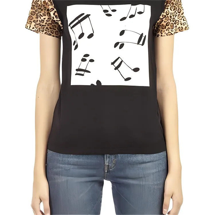 SAINT LAURENT Regular T Shirt Women's Black-4