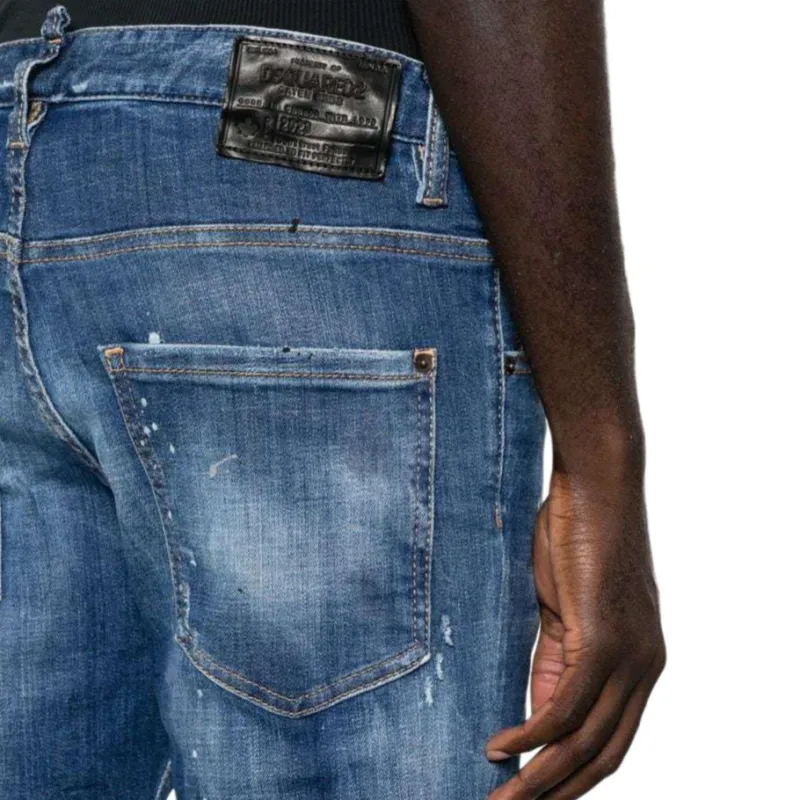 DSQUARED 2 Paint Splash Detail Distressed Jeans-4
