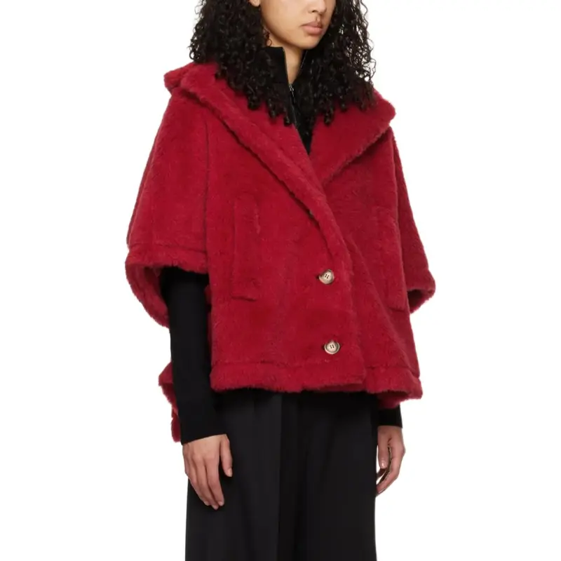 MaxMara Single Breasted Teddy Coat-5